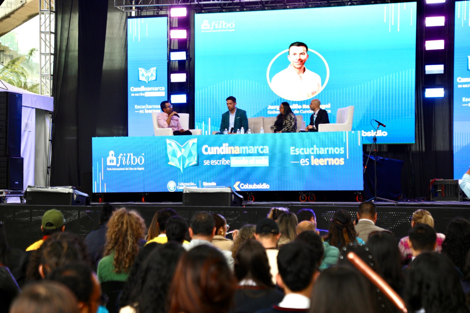 El Gobernado Jorge Rey presenta 100 obras de Cundinamarca en la FILBo 2026